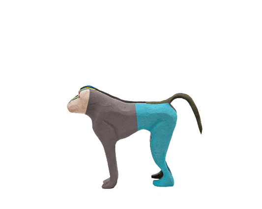 Baboon Sculpture – Recycled Flip Flop Handmade African Art