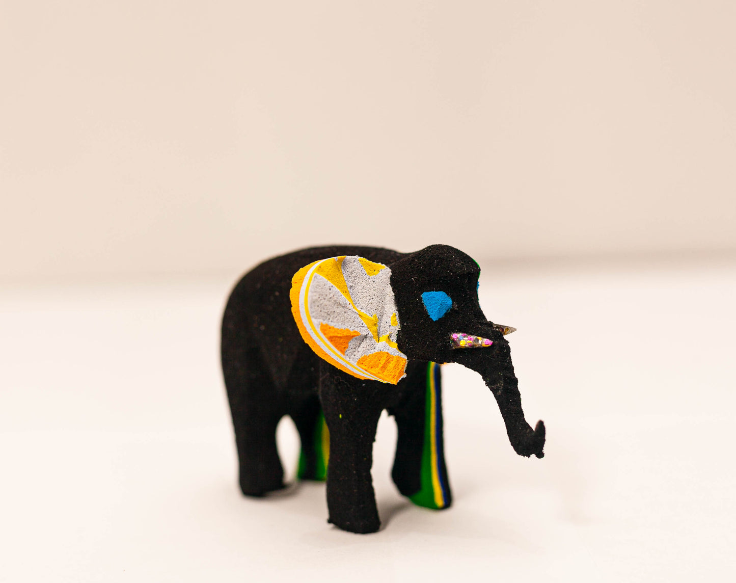 Elephant Sculpture – Mini Recycled Flip Flop Handmade Eco Art