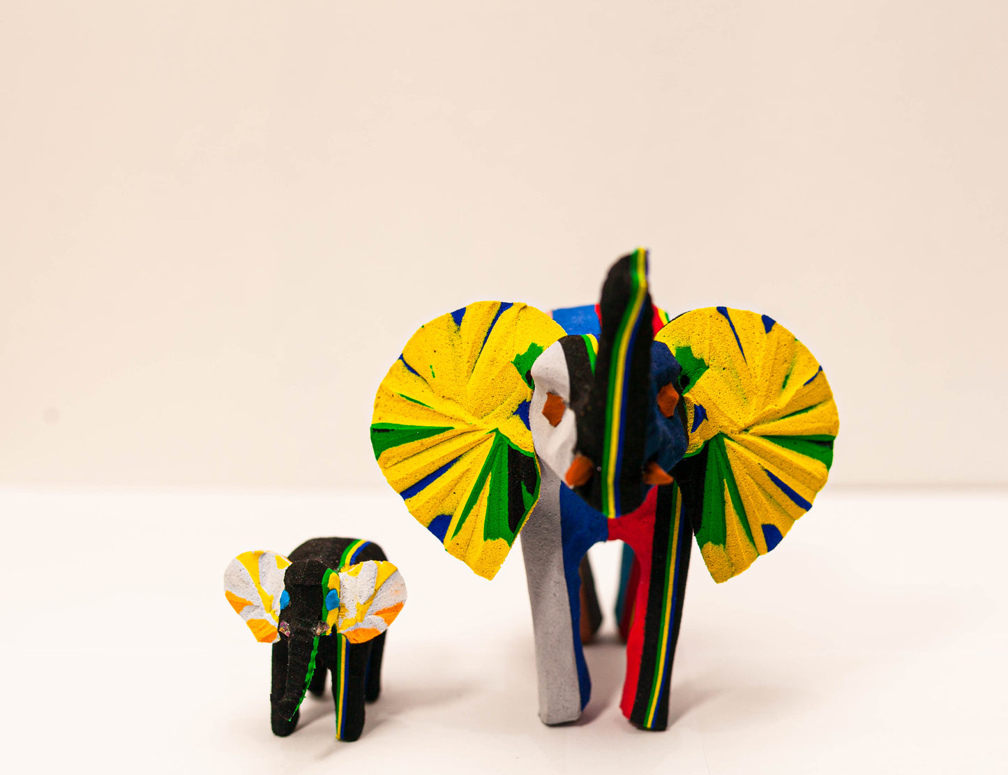 Elephant Sculpture – Mini Recycled Flip Flop Handmade Eco Art