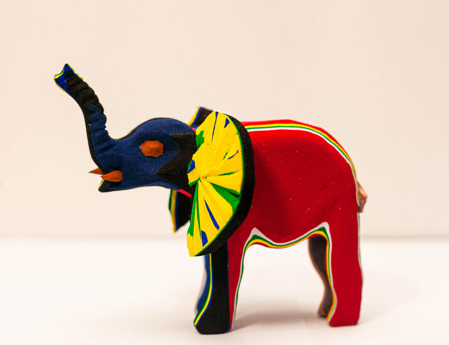 Elephant Sculpture – Mini Recycled Flip Flop Handmade Eco Art