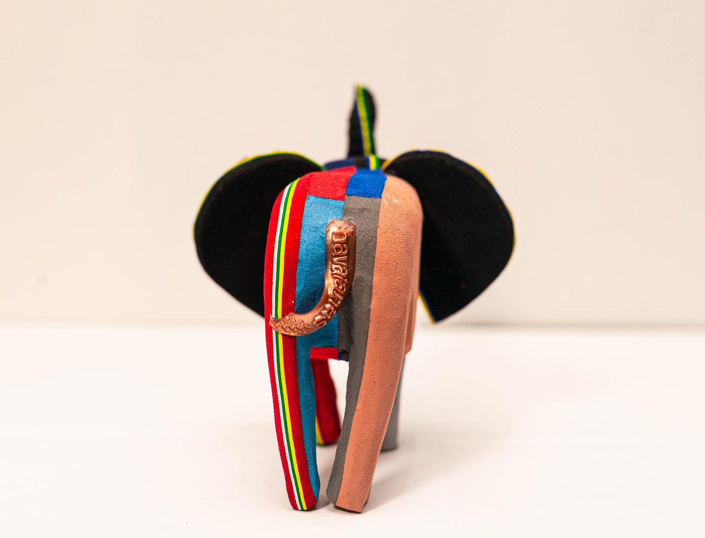 Elephant Sculpture – Mini Recycled Flip Flop Handmade Eco Art