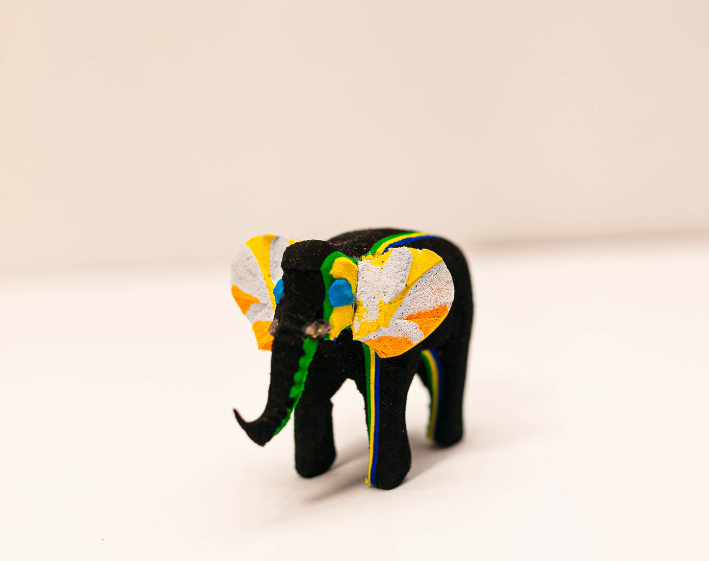 Elephant Sculpture – Mini Recycled Flip Flop Handmade Eco Art