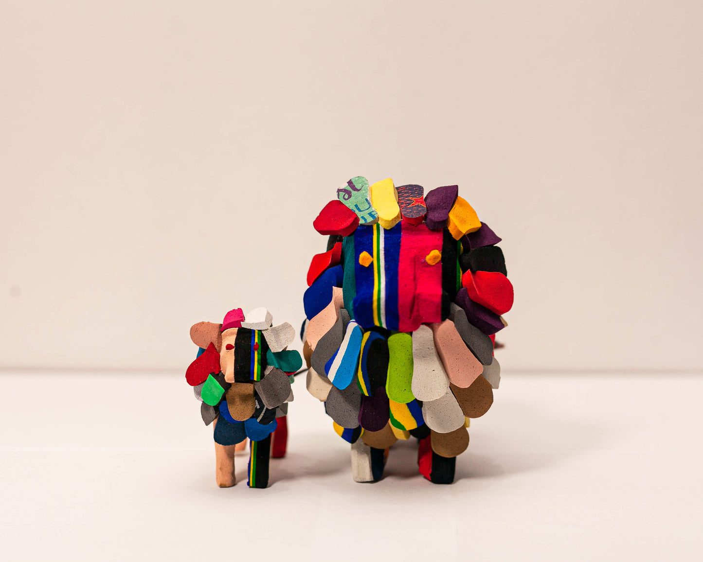 Handmade recycled flip flop lion sculpture by RFFS Studio, Cape Town