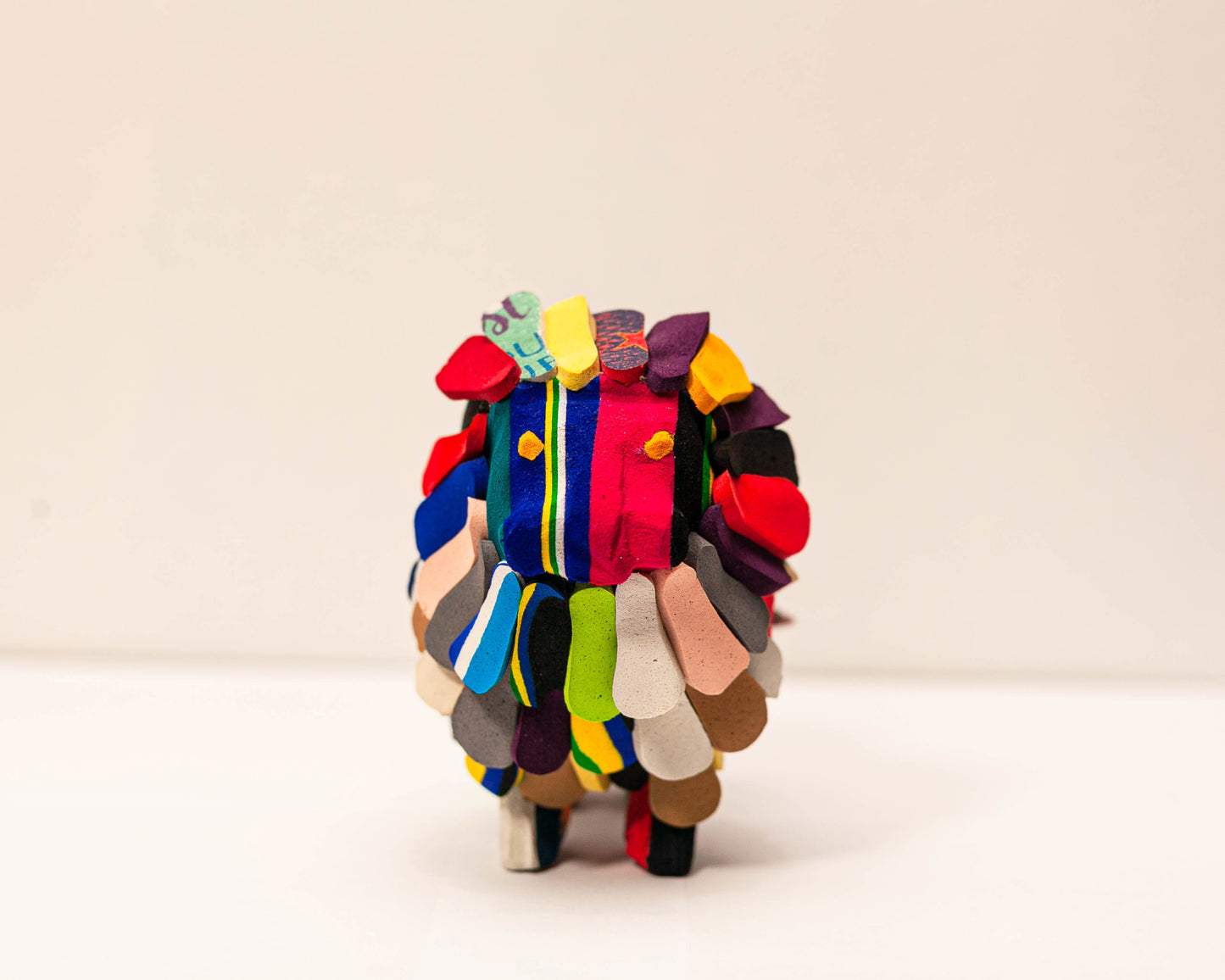 Handmade recycled flip flop lion sculpture by RFFS Studio, Cape Town
