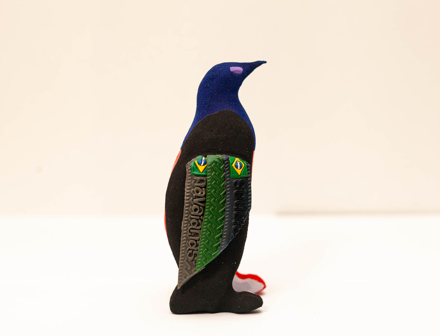 Penguin Sculpture – Mini Recycled Flip Flop Handmade Eco Art