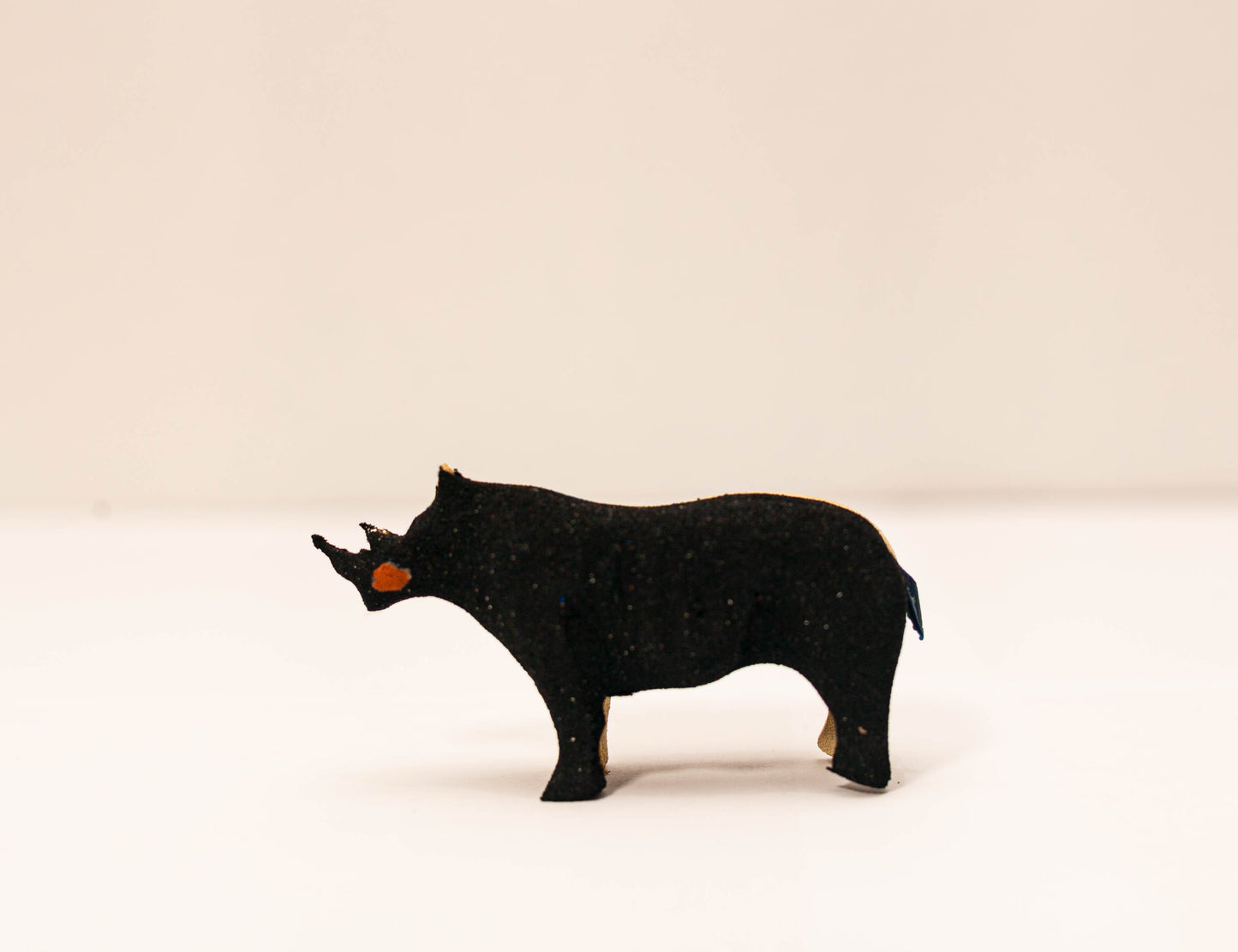 Handmade recycled flip flop rhino sculpture by RFFS Studio, Cape Town