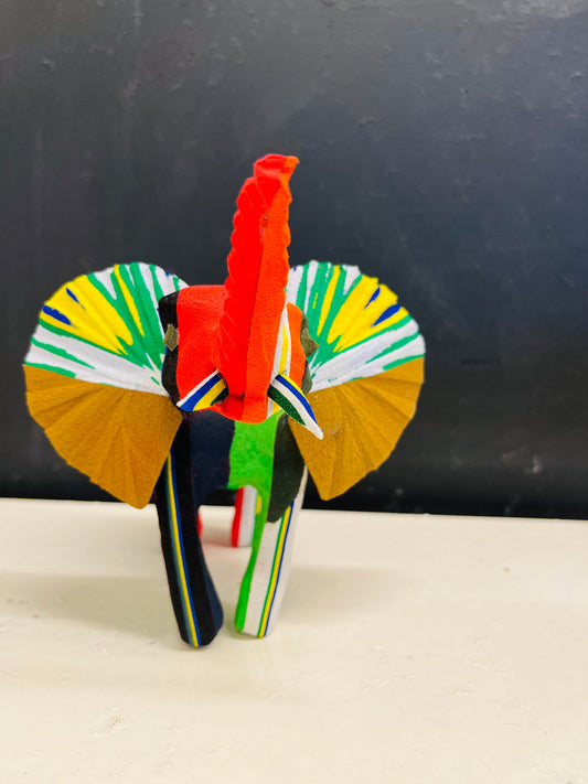 Handmade recycled flip flop elephant sculpture by RFFS Studio, Cape Town