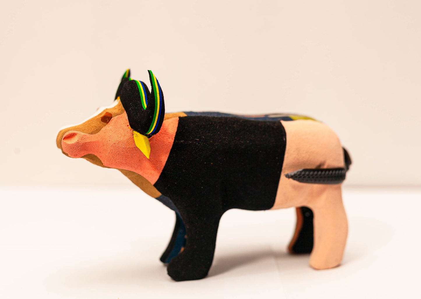 Buffalo Sculpture – Recycled Flip Flop Handmade African Art