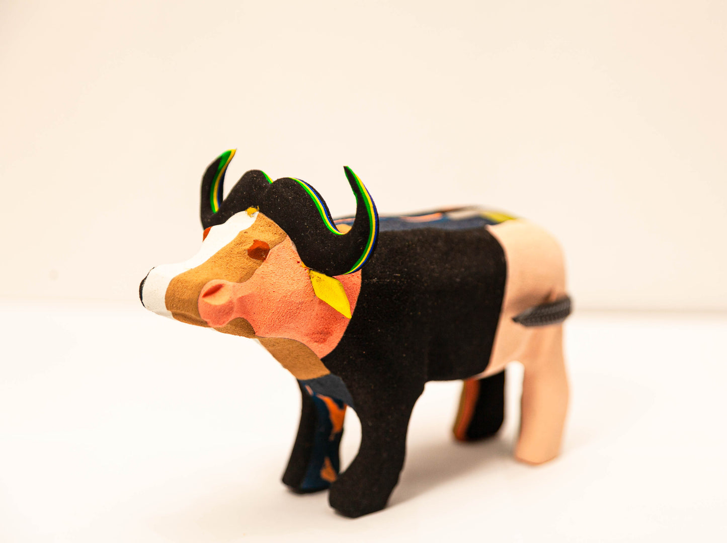 Buffalo Sculpture – Recycled Flip Flop Handmade African Art