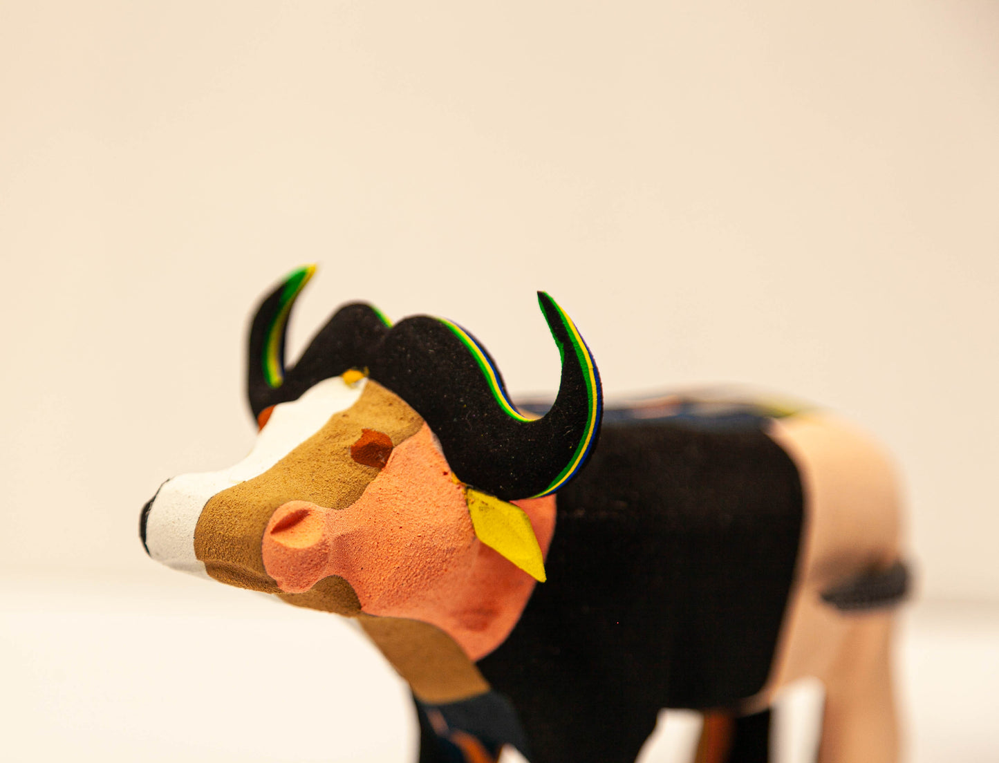 Buffalo Sculpture – Recycled Flip Flop Handmade African Art