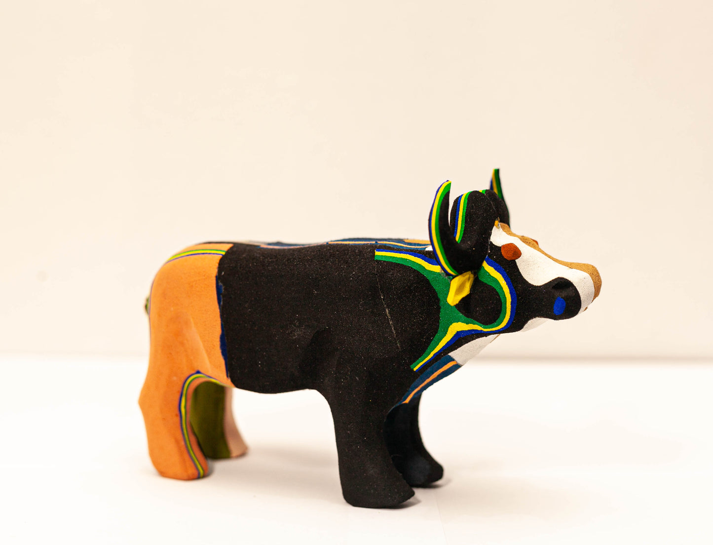 Buffalo Sculpture – Recycled Flip Flop Handmade African Art