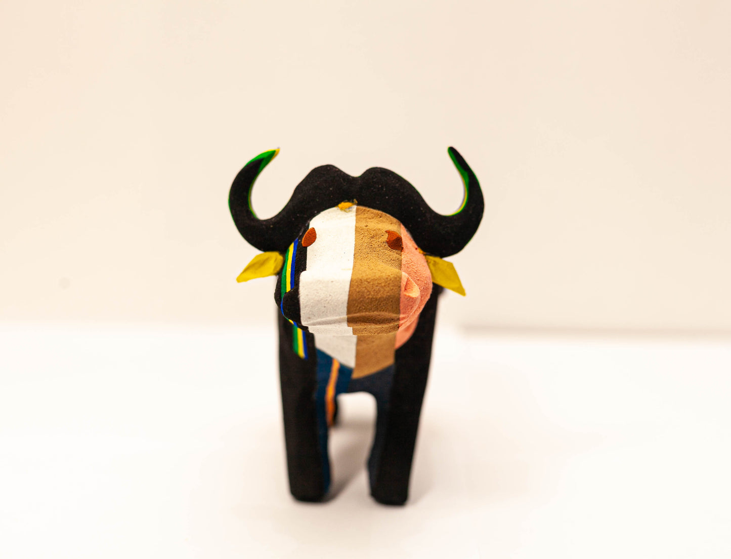 Buffalo Sculpture – Recycled Flip Flop Handmade African Art