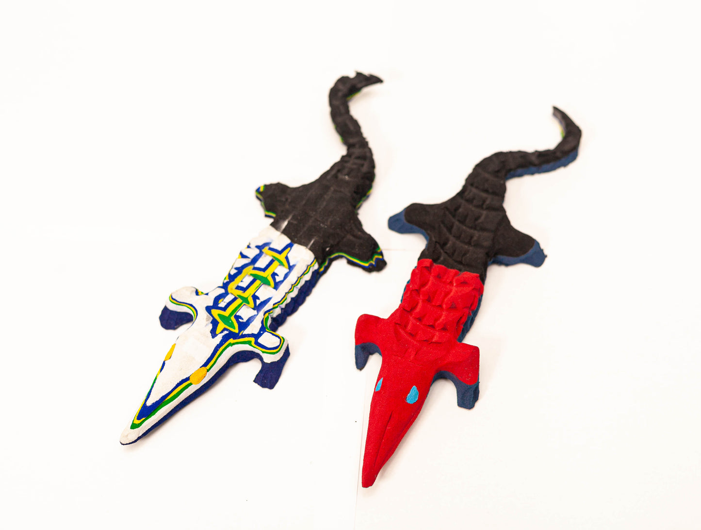 Crocodile Sculpture – Recycled Flip Flop Handmade African Art