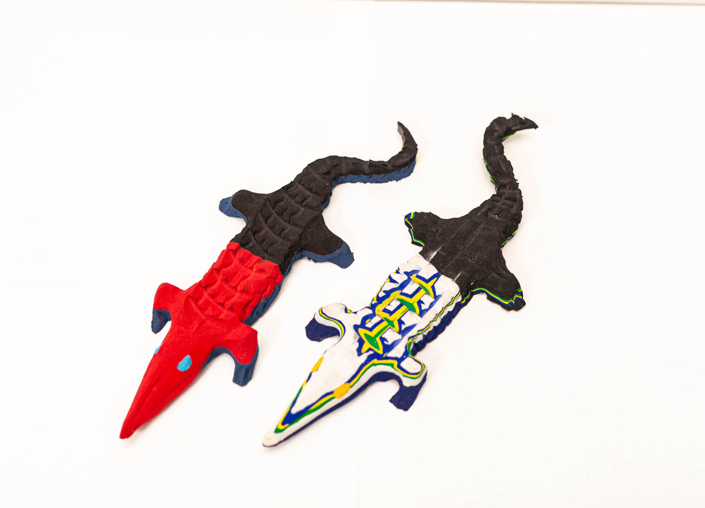 Crocodile Sculpture – Recycled Flip Flop Handmade African Art