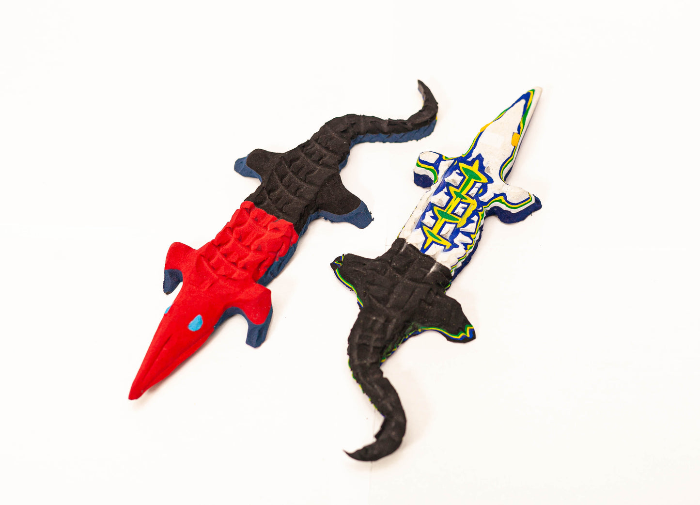 Crocodile Sculpture – Recycled Flip Flop Handmade African Art