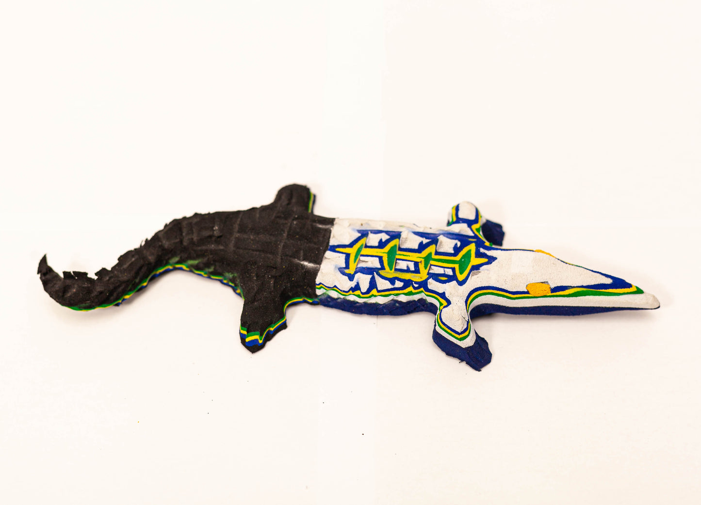 Crocodile Sculpture – Recycled Flip Flop Handmade African Art