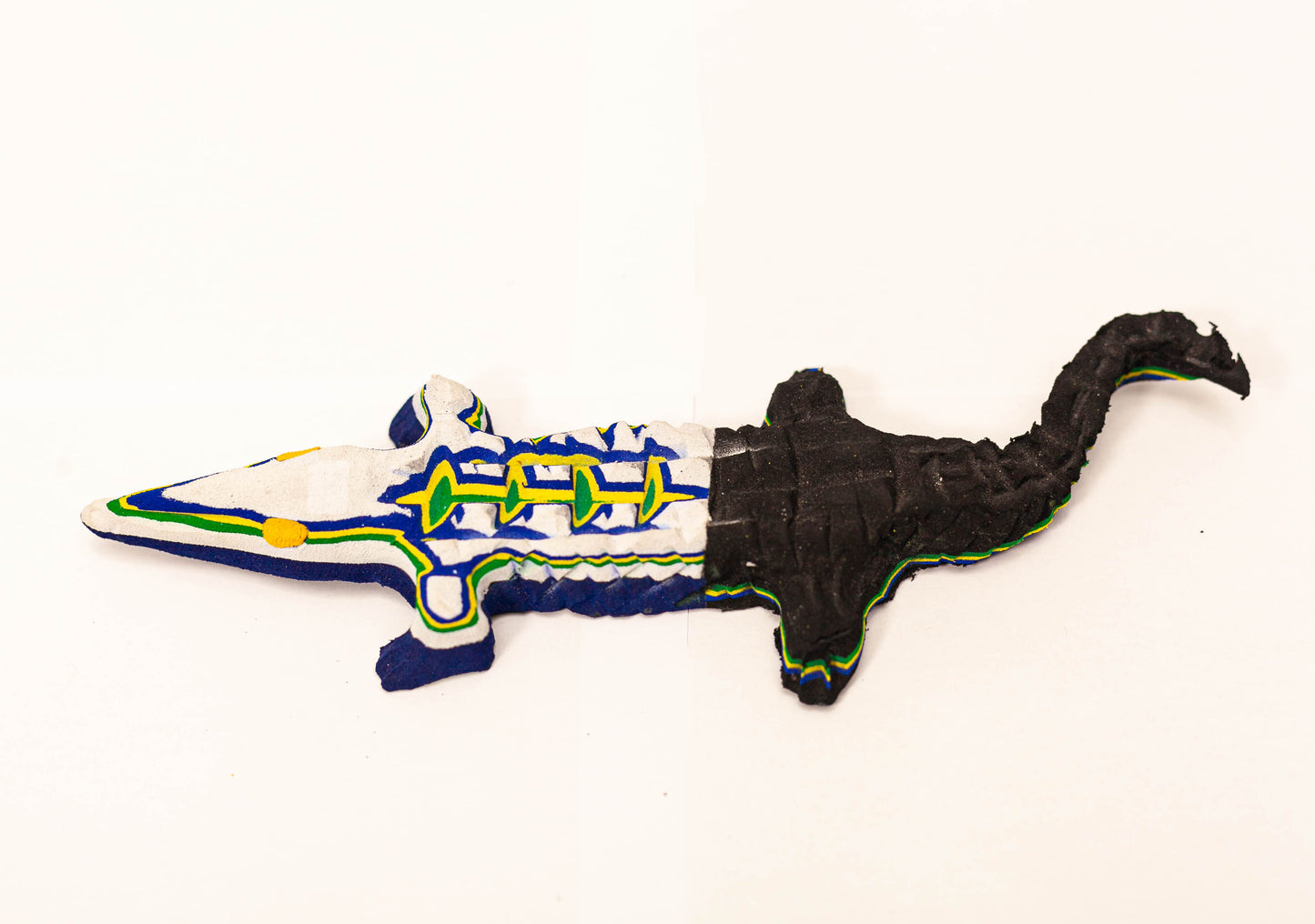 Crocodile Sculpture – Recycled Flip Flop Handmade African Art