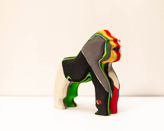 Gorilla Sculpture – Recycled Flip Flop Handmade Eco Art
