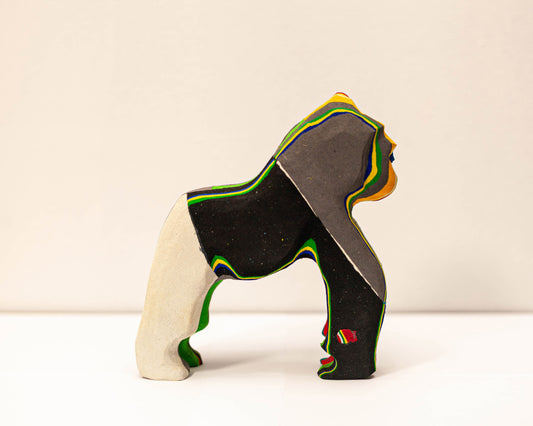 Gorilla Sculpture – Recycled Flip Flop Handmade Eco Art