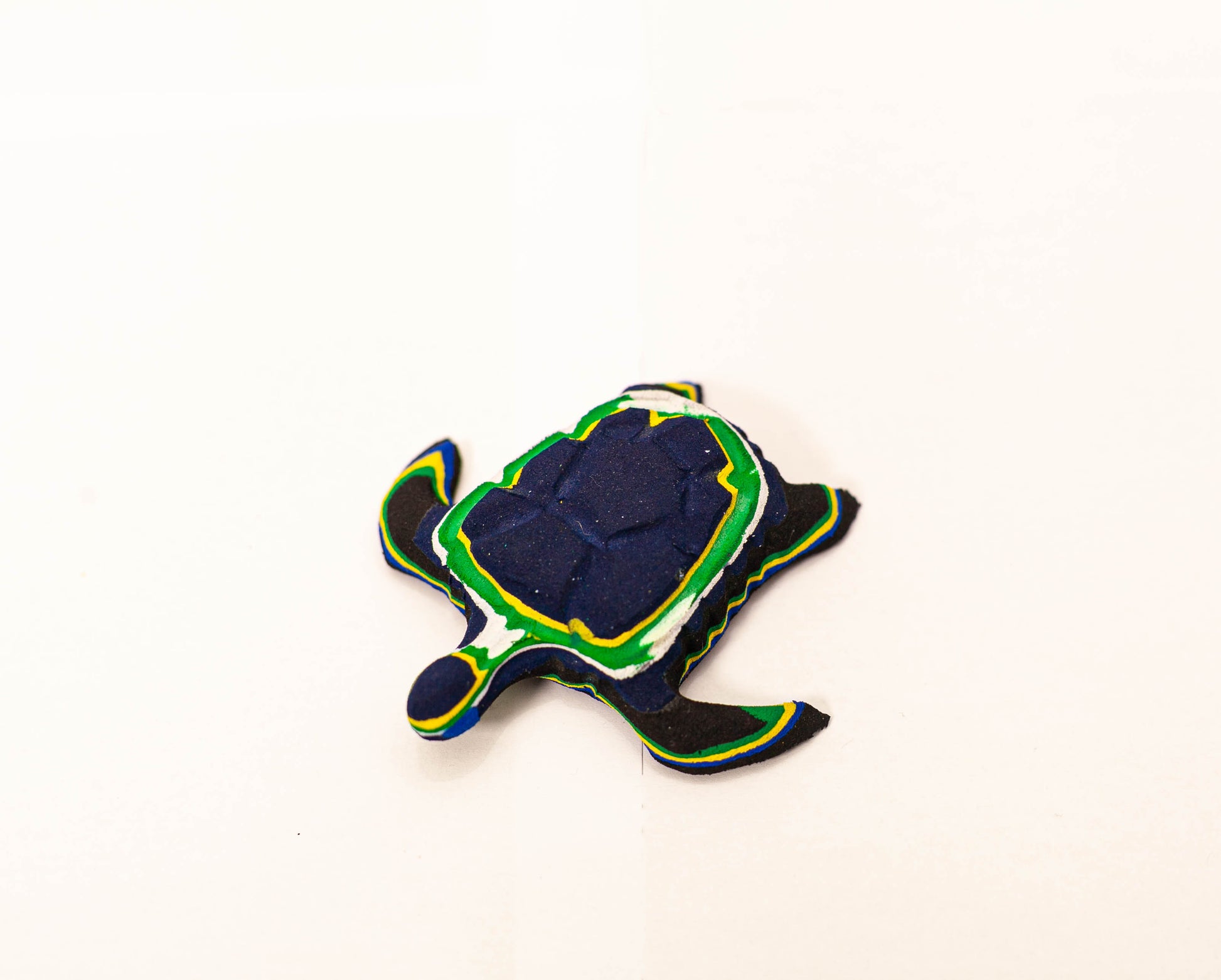 Handmade recycled flip flop turtle sculpture by RFFS Studio, Cape Town