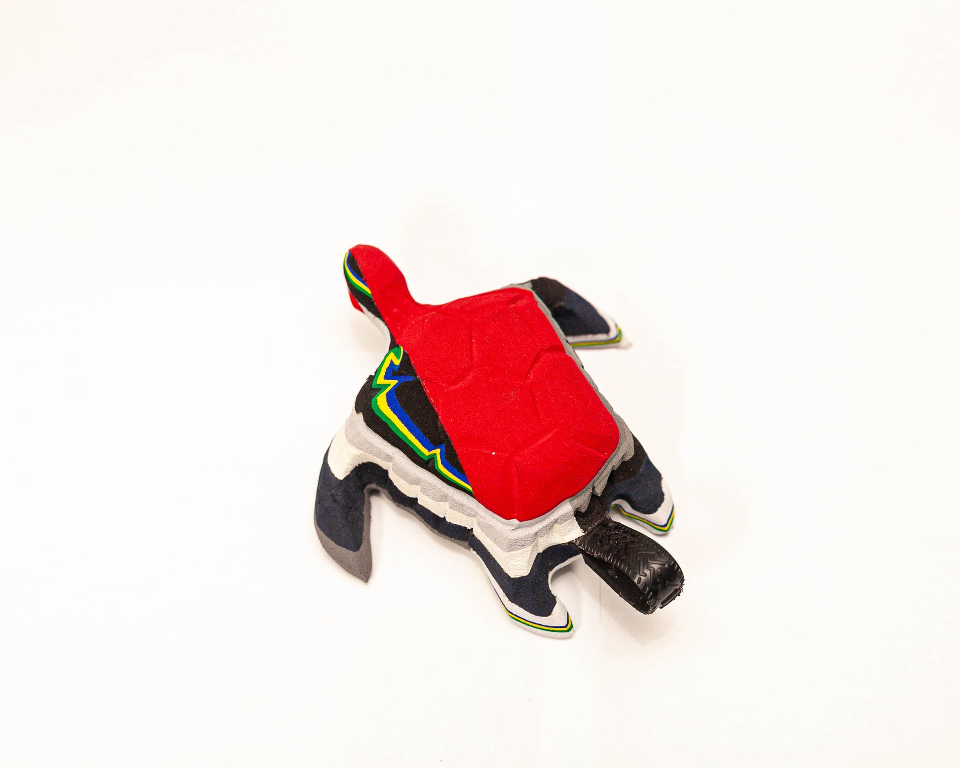 Handmade recycled flip flop turtle sculpture by RFFS Studio, Cape Town