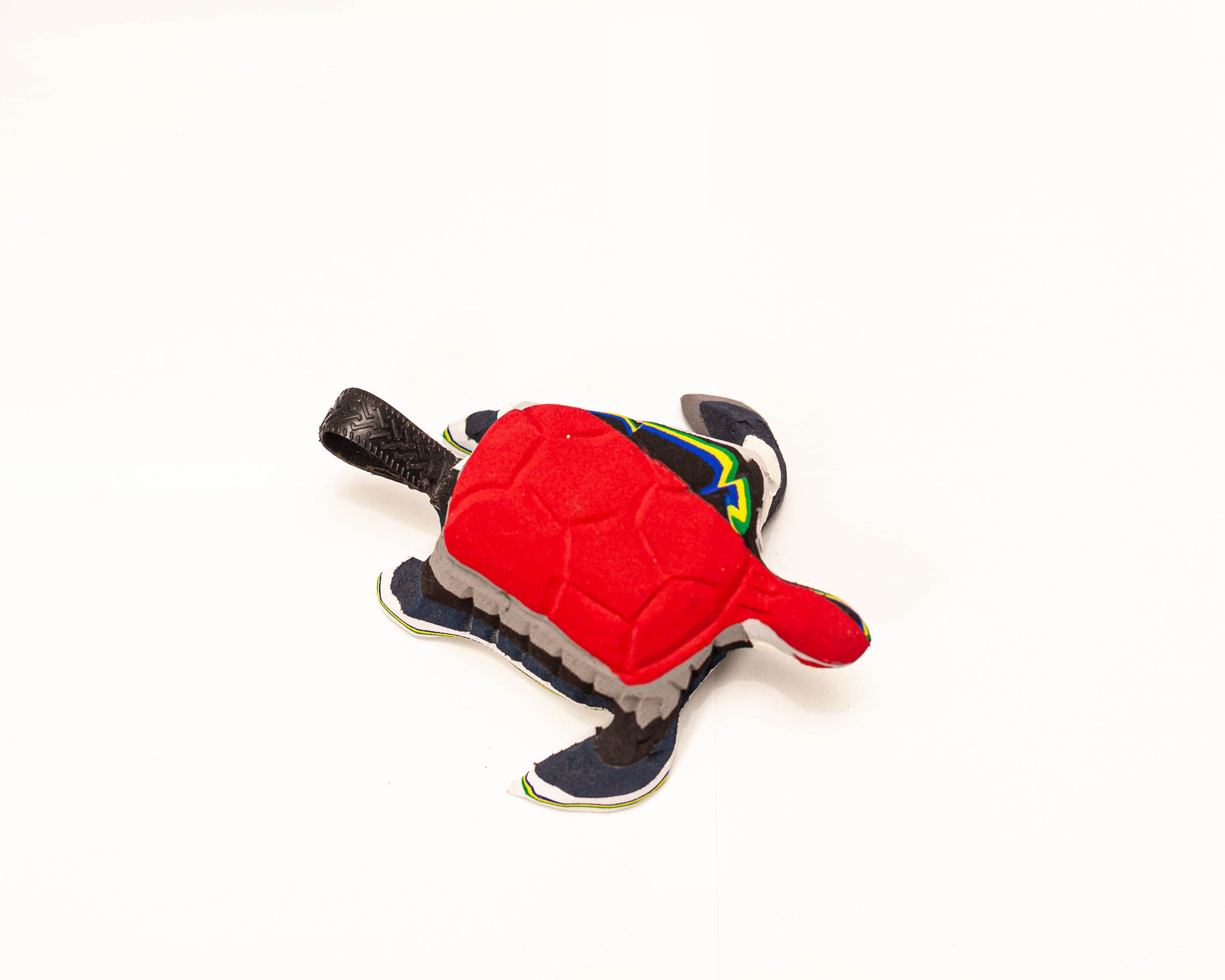 Handmade recycled flip flop turtle sculpture by RFFS Studio, Cape Town