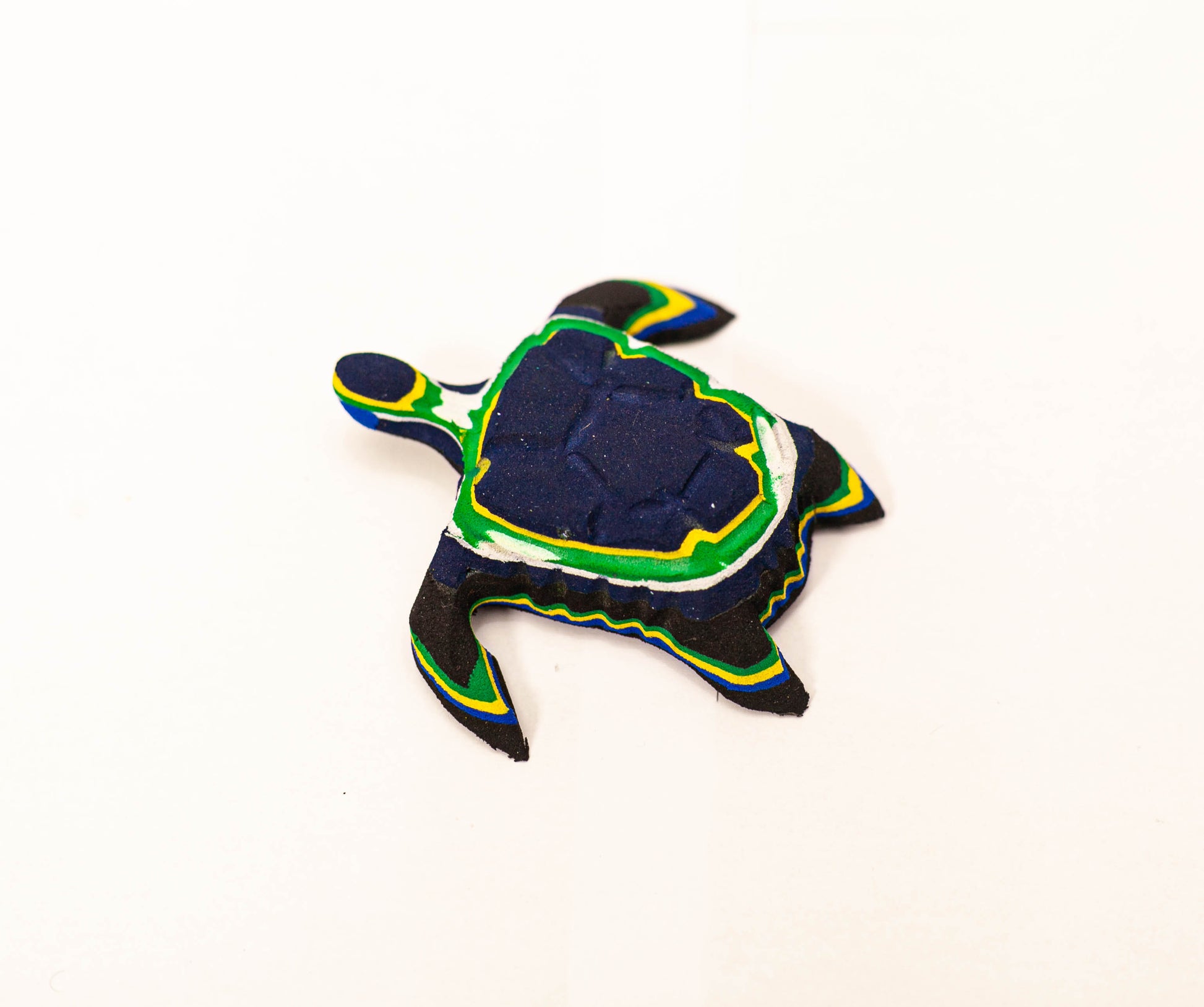 Handmade recycled flip flop turtle sculpture by RFFS Studio, Cape Town