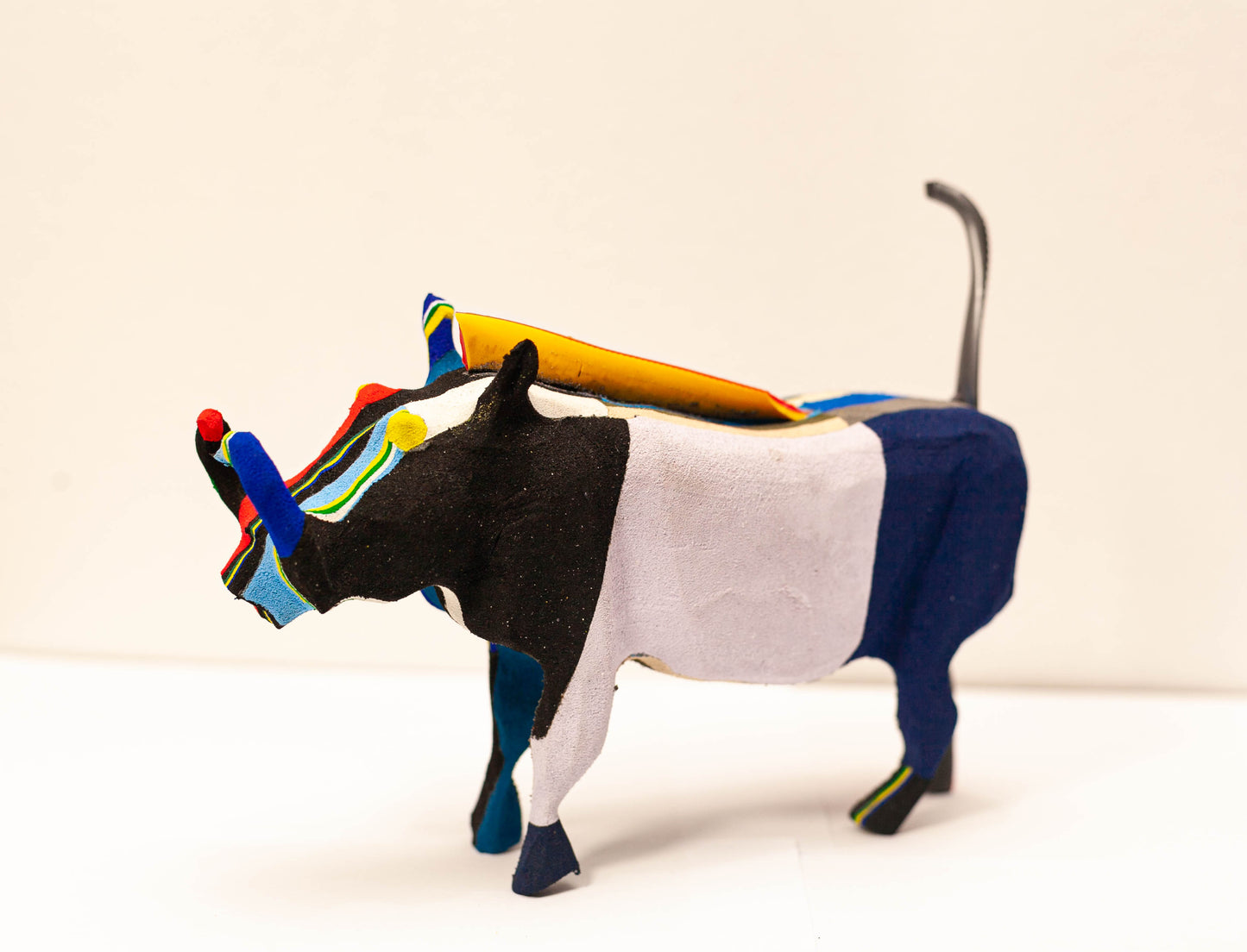 Handmade recycled flip flop warthog sculpture by RFFS Studio, Cape Town