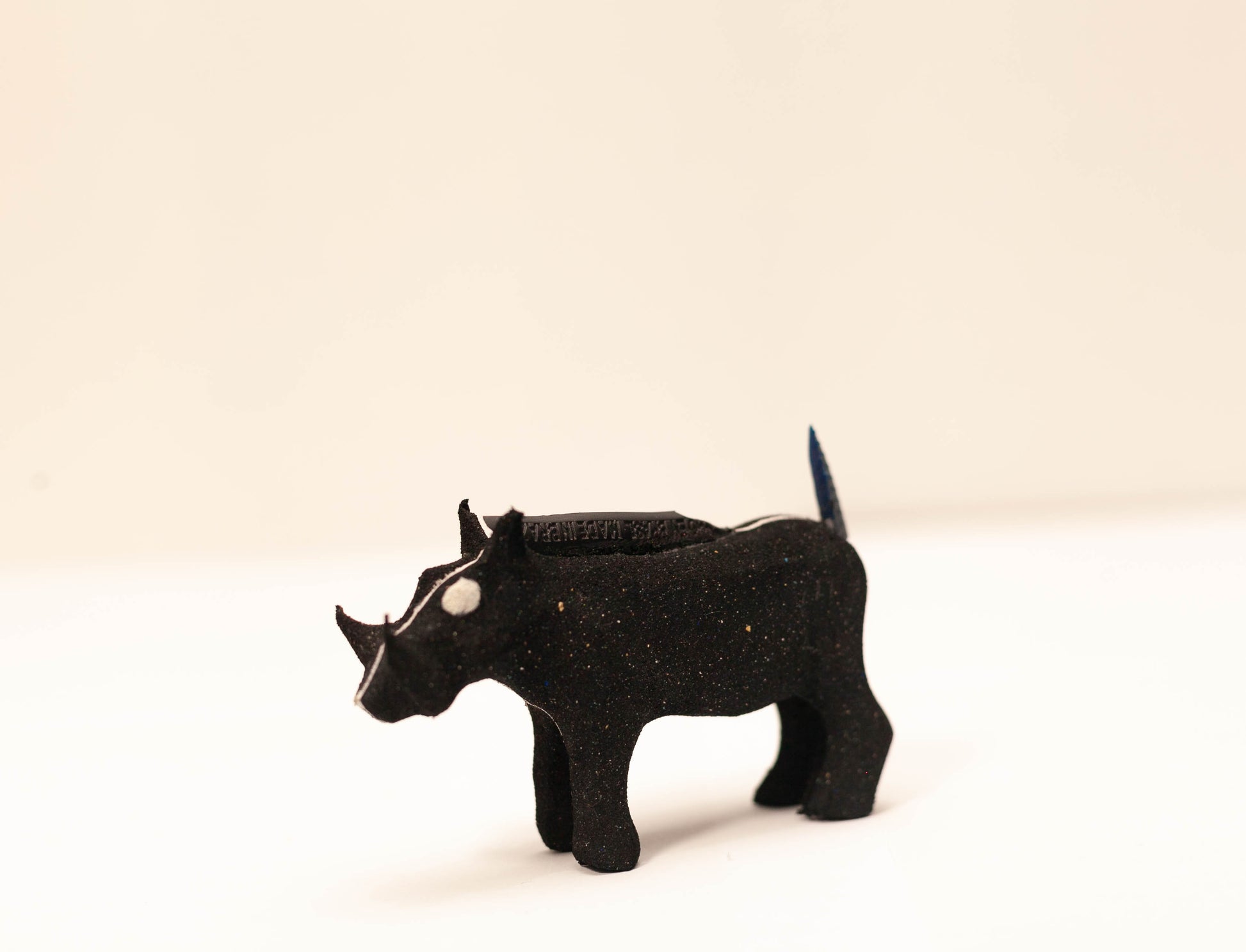 Handmade recycled flip flop warthog sculpture by RFFS Studio, Cape Town