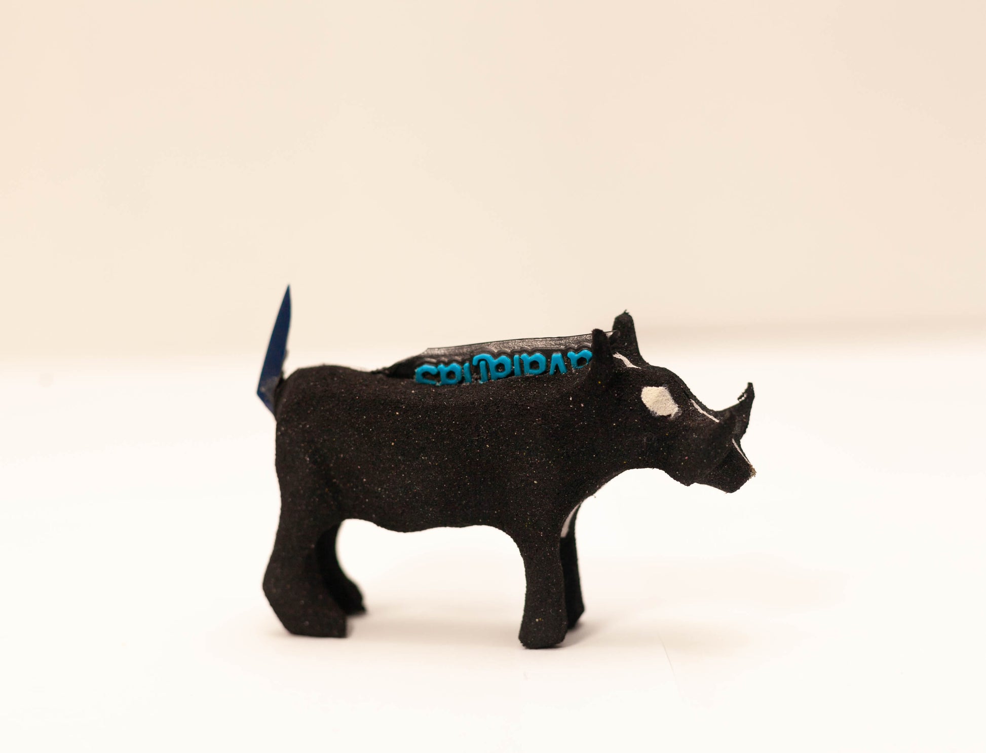 Handmade recycled flip flop warthog sculpture by RFFS Studio, Cape Town