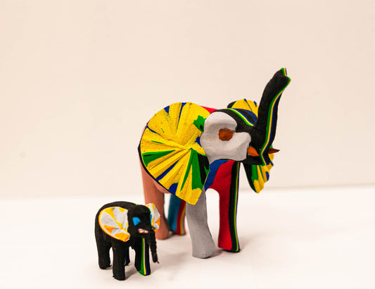 Elephant Sculpture – Mini Recycled Flip Flop Handmade Eco Art
