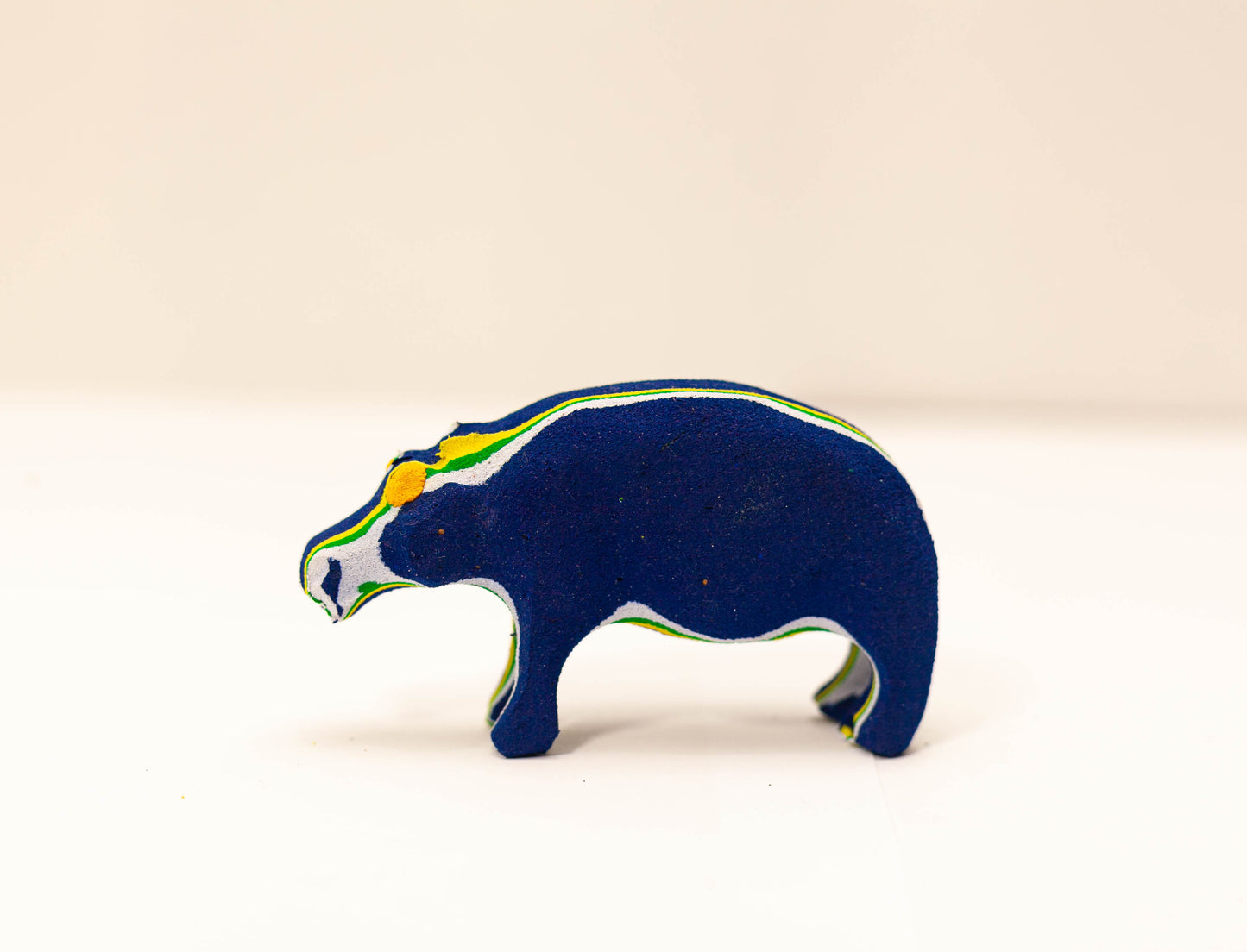 Hippo Sculpture – Mini Recycled Flip Flop Handmade Eco Art