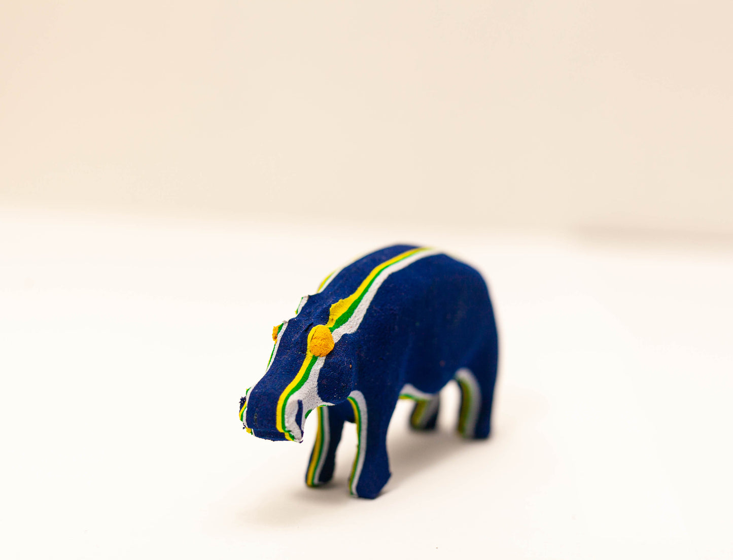 Hippo Sculpture – Mini Recycled Flip Flop Handmade Eco Art