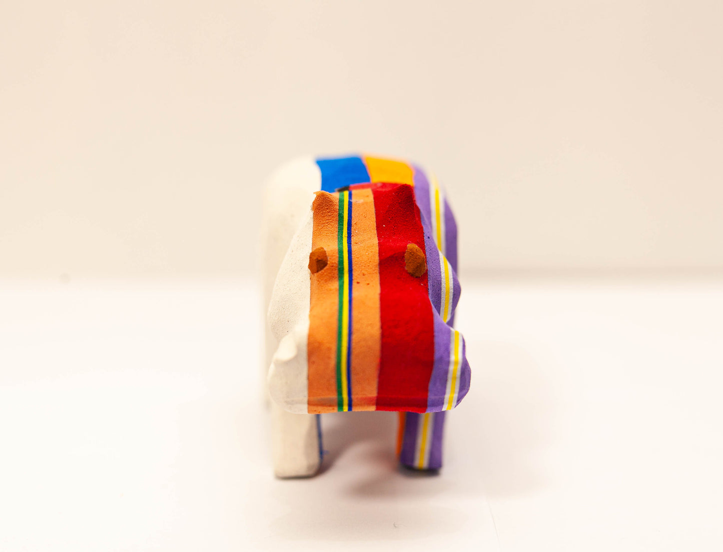 Hippo Sculpture – Mini Recycled Flip Flop Handmade Eco Art