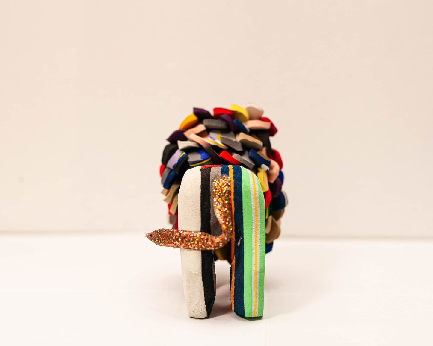 Handmade recycled flip flop lion sculpture by RFFS Studio, Cape Town