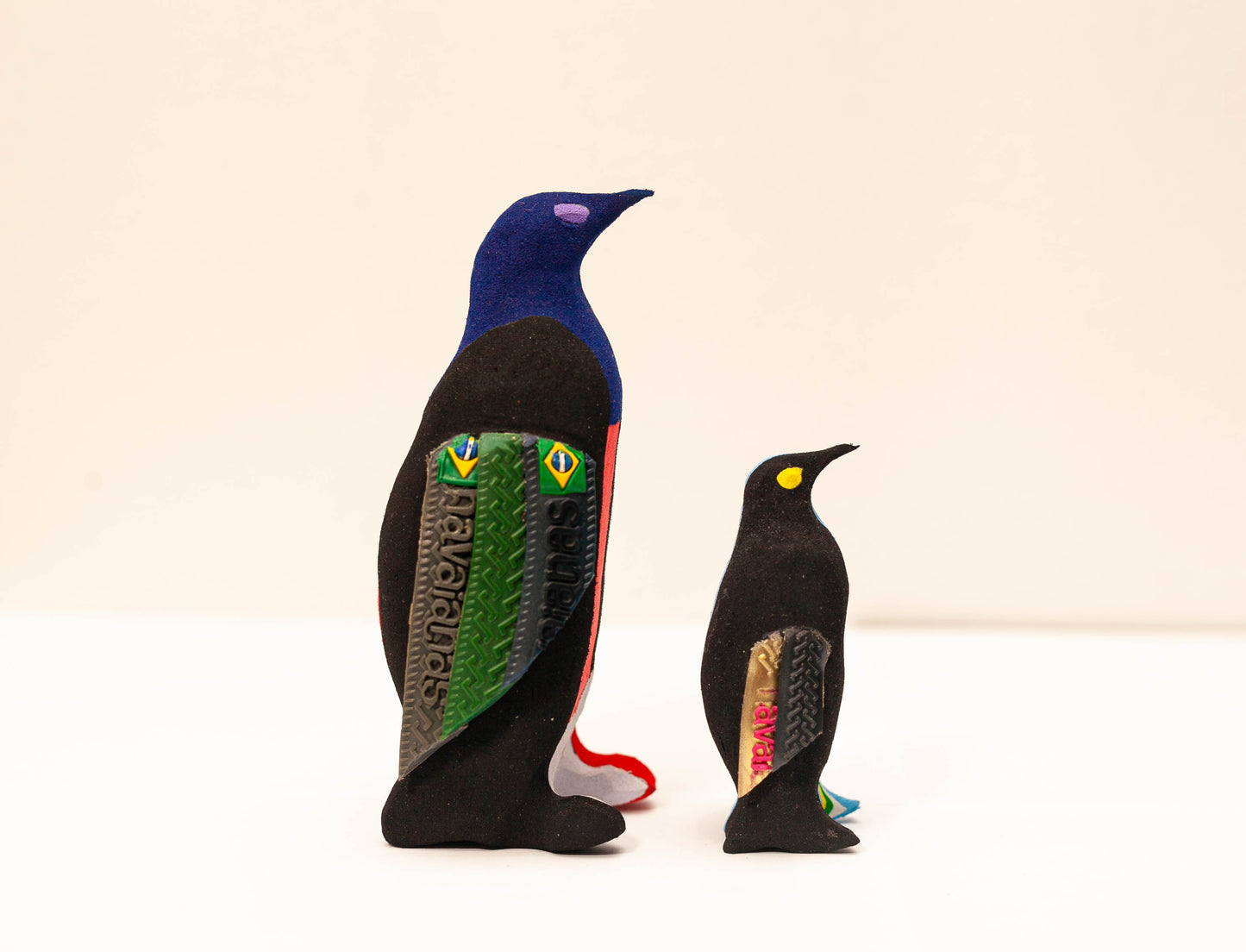 Penguin Sculpture – Mini Recycled Flip Flop Handmade Eco Art