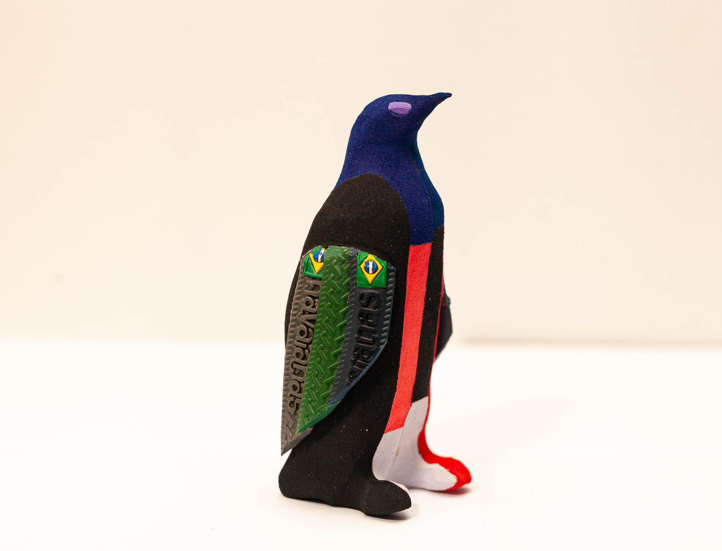 Penguin Sculpture – Mini Recycled Flip Flop Handmade Eco Art