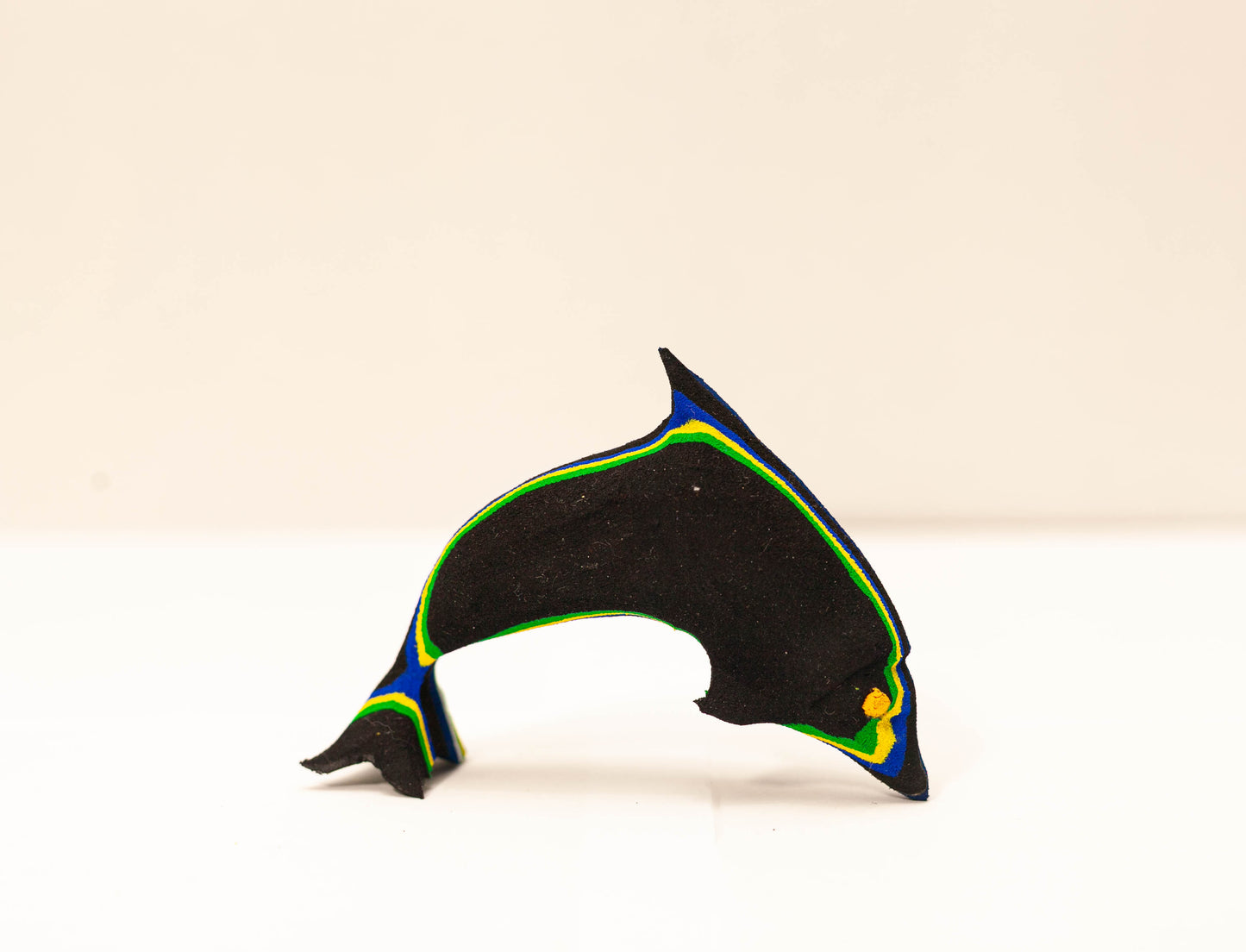 Dolphin Sculpture – Recycled Flip Flop Handmade Marine Art