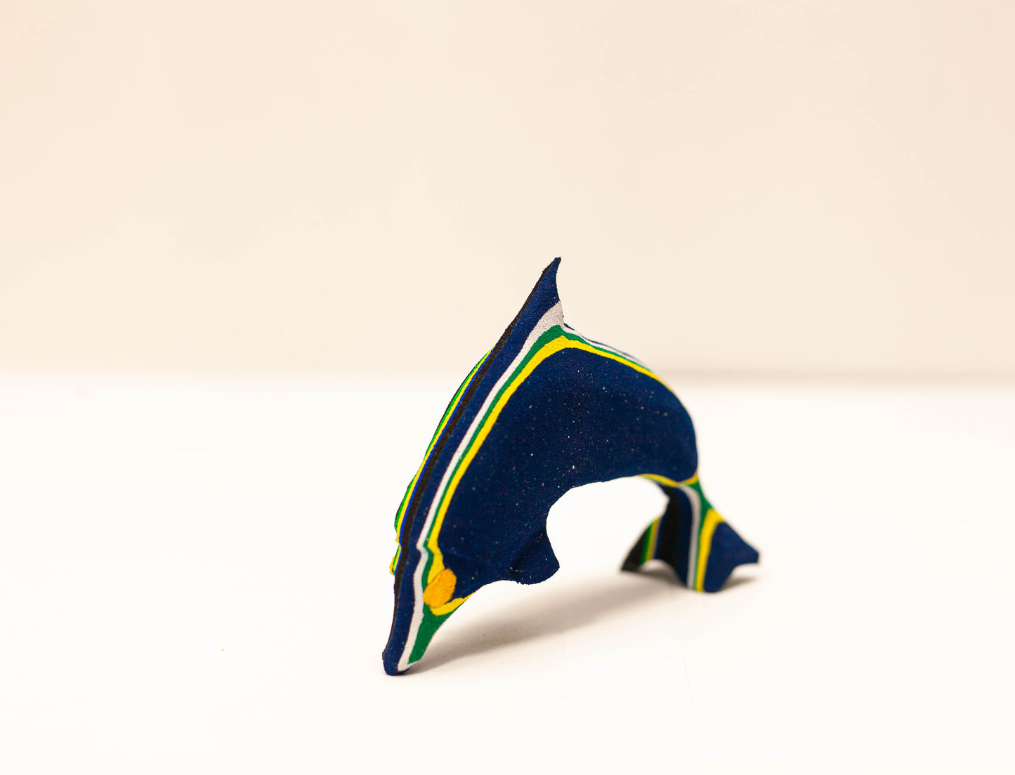 Dolphin Sculpture – Recycled Flip Flop Handmade Marine Art